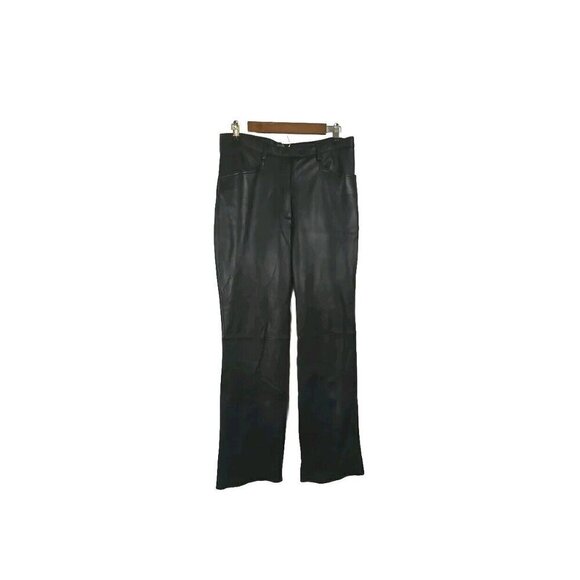 Garson Pants - Garson Pants Women's Leather Size 10 Black Riding Motorcycle Biker